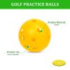 Bac-kitchen 50 Pack Plastic Golf Balls Practice Limited Flight Golf Training Ball Hollow Swing Practice Indoor Balls with Mesh Drawstring Bag for Backyard Driving Range or Outdoor (H01) view 3