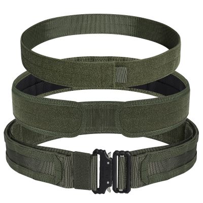 AIKATE Tactical Molle Belt, Molle Gun Belt, Battle Belt, War Belts, Quick Release Rigger Combat Belt 1.75 Inch Inner and 2.25 Inch Inner & 2.0 Inch Outer Tactical Heavy Duty Belt