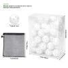50 Pack Plastic Golf Balls Practice Limited Flight Training Ball Hollow Swing Practice Indoor Golf Balls with Mesh Drawstring Bag for Backyard Driving Range or Outdoor (H02) view 2