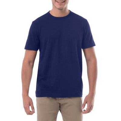 Lee Men's Short Sleeve Slub Tee, Patriot Blue, Large