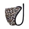 Fldy Mens C-String Bulge Pouch Underwear Underpants Invisible Bikini Briefs Open Hole Sissy Panties Thongs Leopard One Size view 2