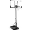 Basketball Hoop Outdoor 6.7FT-10FT Adjustable 44 Inch Backboard Portable Basketball Hoop Basketball Goal with Sandbag Basketball System Large Base and Wheels for Adults Youth in Backyard Driveway view 1