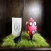 Unique Gift for Golfers, 13 Balls Holding Capacity  Sturdy ABS Ball Rack for Book Shelf, Desk - Golf ball Memorabilia & Autographed Balls - Pink view 3