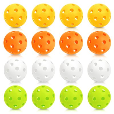 Bac-kitchen 16 Pack 2.83inch Plastic Baseballs, Practice Hollow Softball Training Balls Lightweight Batting Practice Balls Plastic Softballs for Hitting Indoor Outdoor (H01)