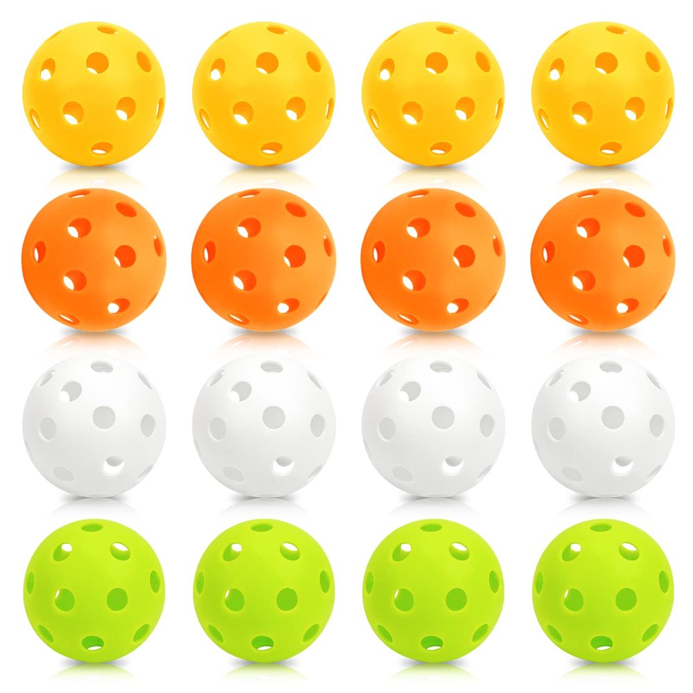 Bac-kitchen 16 Pack 2.83inch Plastic Baseballs, Practice Hollow Softball Training Balls Lightweight Batting Practice Balls Plastic Softballs for Hitting Indoor Outdoor (H01)