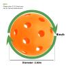 Bac-kitchen 16 Pack 2.83inch Plastic Baseballs, Practice Hollow Softball Training Balls Lightweight Batting Practice Balls Plastic Softballs for Hitting Indoor Outdoor (H01) view 2