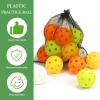 Bac-kitchen 16 Pack 2.83inch Plastic Baseballs, Practice Hollow Softball Training Balls Lightweight Batting Practice Balls Plastic Softballs for Hitting Indoor Outdoor (H01) view 3