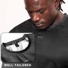 BVVU Sauna Suit for Men Sweat Sauna Shirt Vest Workout Short Sleeves Jacket Top Body Shaper Slimming Fitness view 3