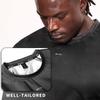 BVVU Sauna Suit for Men Sweat Sauna Shirt Vest Workout Short Sleeves Jacket Top Body Shaper Slimming Fitness view 3