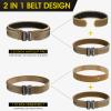 AIKATE Tactical Molle Gun Belt, Battle Belt, War Belts, Quick Release Rigger Combat Belt 1.75" & 2.25" Inner & 2.0" Outer Tactical Heavy Duty Belt view 2