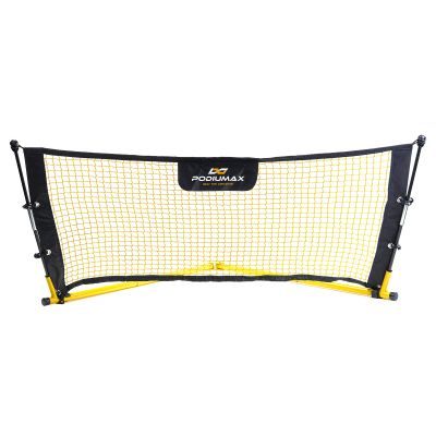 PodiuMax Upgraded Solo Soccer Rebounder Net, Improve Your Ground Passing Skills, Easy to Assemble and Disassemble, Comes with Bag and Stake