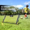 PodiuMax Upgraded Solo Soccer Rebounder Net, Improve Your Ground Passing Skills, Easy to Assemble and Disassemble, Comes with Bag and Stake view 4
