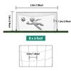 Soccer Football Goal Net,Soccer Replacement Goal Net Polypropylene Fiber Material Foldable,Football Goal Post Netting for 6 x 4 Ft,8 x 6 Ft,12 x 6 Ft and 24 x 8 Ft Soccer Goals(8X6FT) view 2