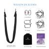 aum active Aerial Yoga Hammock 5.5 Yards - Durable Aerial Silk with Extension Straps, Carabiners, and Pose Guide - Ariel Silks for Home, Complete Yoga Hammock Kit for All Levels view 2