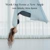 aum active Aerial Yoga Hammock 5.5 Yards - Durable Aerial Silk with Extension Straps, Carabiners, and Pose Guide - Ariel Silks for Home, Complete Yoga Hammock Kit for All Levels view 4