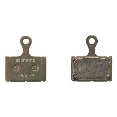 Shimano K05S-RX disc Pads and Spring, Steel Back, Resin,Black