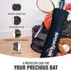 SPORTAXIS Foam Padded Bag for Cricket Bat- Adjustable Strap, Lightweight, Durable, Strong Protection to Bats (Black) view 3