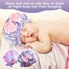 2 Pieces Kids Satin Bonnet for Sleeping, Adjustable Sleeping Cap Soft Silk Flower Night Hats with Cute Bow Design for Natural Hair, Fit for Toddler Child Baby Girls and Boys 2-5 Years Old view 2