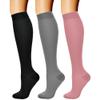 CHARMKING Compression Socks for Women & Men Circulation (3 Pairs) 15-20 mmHg is Best Athletic for Running, Flight Travel, Support, Cycling, Pregnant - Boost Performance, Durability (S/M, Multi 55) view 1