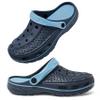 INMINPIN Women and Men Orthopedic Clogs Arch Support Garden Shoes Sandals Slippers with Plantar Fasciitis Feet Insoles,Retro Navy,6-7 Women/4.5-5.5 Men view 1