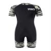 Fldy Kids Girls Boys One Piece Rash Guard Swimsuit UPF 50+ Short Sleeve Bathing Suit Water Sports Shorts Swimsuit Black&Green Camouflage 6 Years view 1