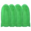Superio Toboggan Snow Sleds, 4 Pack- 46 Plastic Open Back Slider for Kids and Adults- Heavy Duty Sleds with Holes for Pull Ropes (Ropes Excluded) for Downhill Sledding, Winter Outdoor Sports, (Green) view 1