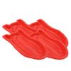 Superio Toboggan Snow Sled- 37 Plastic Slider for Kids and Adults- Heavy Duty Sled for 1 Rider with Pull Ropes for Downhill Sledding, Winter Outdoor Sports (Red, 4 Pack) view 1