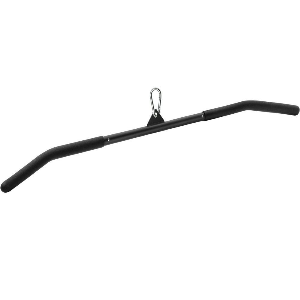 SERTT 39.37 Inch LAT Pulldown Bar Attachment for Pulley Cable Machine, Curl Tricep Press Down Bar with Rubber Handle, LAT Pull Down Bar Accessories for Gym, Strength Workout, Muscle Building