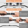 SERTT 39.37 Inch LAT Pulldown Bar Attachment for Pulley Cable Machine, Curl Tricep Press Down Bar with Rubber Handle, LAT Pull Down Bar Accessories for Gym, Strength Workout, Muscle Building view 2