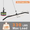 SERTT 39.37 Inch LAT Pulldown Bar Attachment for Pulley Cable Machine, Curl Tricep Press Down Bar with Rubber Handle, LAT Pull Down Bar Accessories for Gym, Strength Workout, Muscle Building view 4
