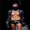 JOCKMAIL PU Men Boxer Men Underwear Pouch Boxer Men Underpant Men Shorts (as1, alpha, m, regular, regular, Black, Large) view 3