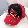 Kids Girls Boys Baseball Cap Cartoon Dinosaur Embroidered Cute Cap Outdoor Summer Adjustable Sun Hat for 2-8 Years view 2