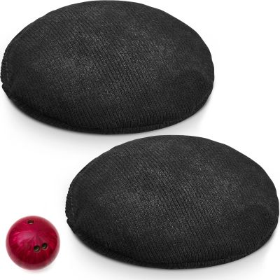 Lewtemi 2 Pcs Bowling Rosin Grip Bag Powder Bowling Grip Sack for Drying Hands Golf Accessories (Black,4 Inch)