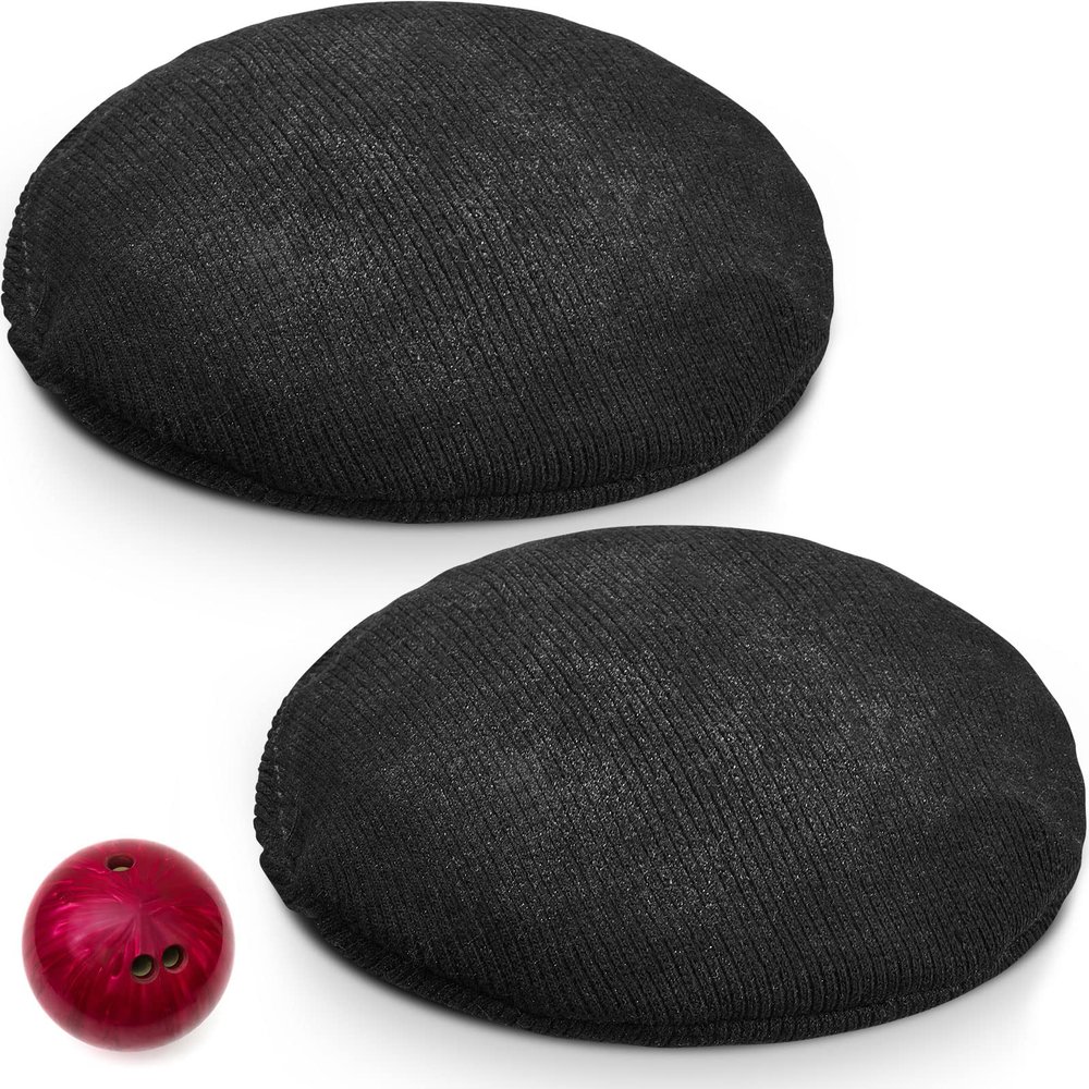 Lewtemi 2 Pcs Bowling Rosin Grip Bag Powder Bowling Grip Sack for Drying Hands Golf Accessories (Black,4 Inch)