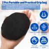 Lewtemi 2 Pcs Bowling Rosin Grip Bag Powder Bowling Grip Sack for Drying Hands Golf Accessories (Black,4 Inch) view 2