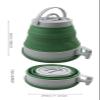 SAMMART 6L (1.6 Gallon) Portable Water Carrier,Collapsible Water Container, Emergency Cube Water Carrier, Outdoor Water Storage for Camping Hiking Climbing Backpacking (Grey/Dark Sea Green, 1) view 4