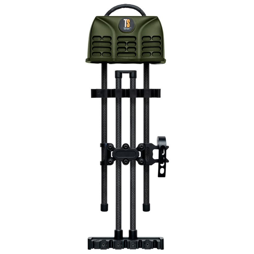 Tightspot Hunting Shooting Archery Shift Lock 5 Arrow Right/Left Hand 1-Piece Fully Adjustable Bow Quiver, OD Green