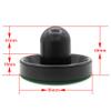 BQSPT Air Hockey Pucks and Paddles,Black Air Hockey Puck Pusher,Goal Handles Paddles Replacement Accessories for Game Tables (4 Striker 96mm with Pads, 8 Pucks 64mm Thick and Thin) view 4
