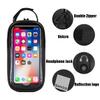 Bike Phone Front Frame Bag, Waterproof Top Tube Bike Bag, Bike Phone Holder Case with Sensitive Touch-Screen and Rain Cover, Bicycle Accessories Pouch, Handlebar Bag for Mountain Road Bike view 3