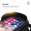 Bike Phone Front Frame Bag, Waterproof Top Tube Bike Bag, Bike Phone Holder Case with Sensitive Touch-Screen and Rain Cover, Bicycle Accessories Pouch, Handlebar Bag for Mountain Road Bike view 4