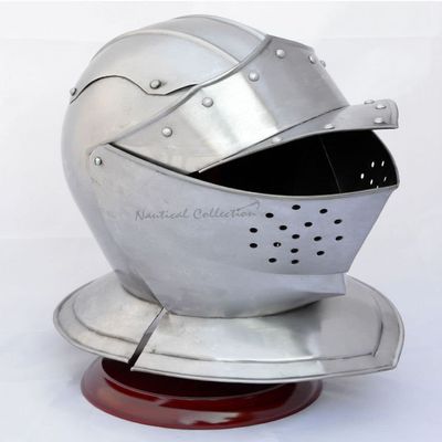 NAUTICAL COLLECTION Medieval Knight European Close Armor Helmet Replica Replica Halloween Role Play Gift