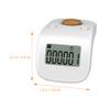 Chanting Counter Handheld Number Click Finger Tally Buddha Beads Electronic Silent Finger Counter White Buddhist Vessel Stress to Rotate view 2