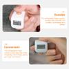 Chanting Counter Handheld Number Click Finger Tally Buddha Beads Electronic Silent Finger Counter White Buddhist Vessel Stress to Rotate view 4