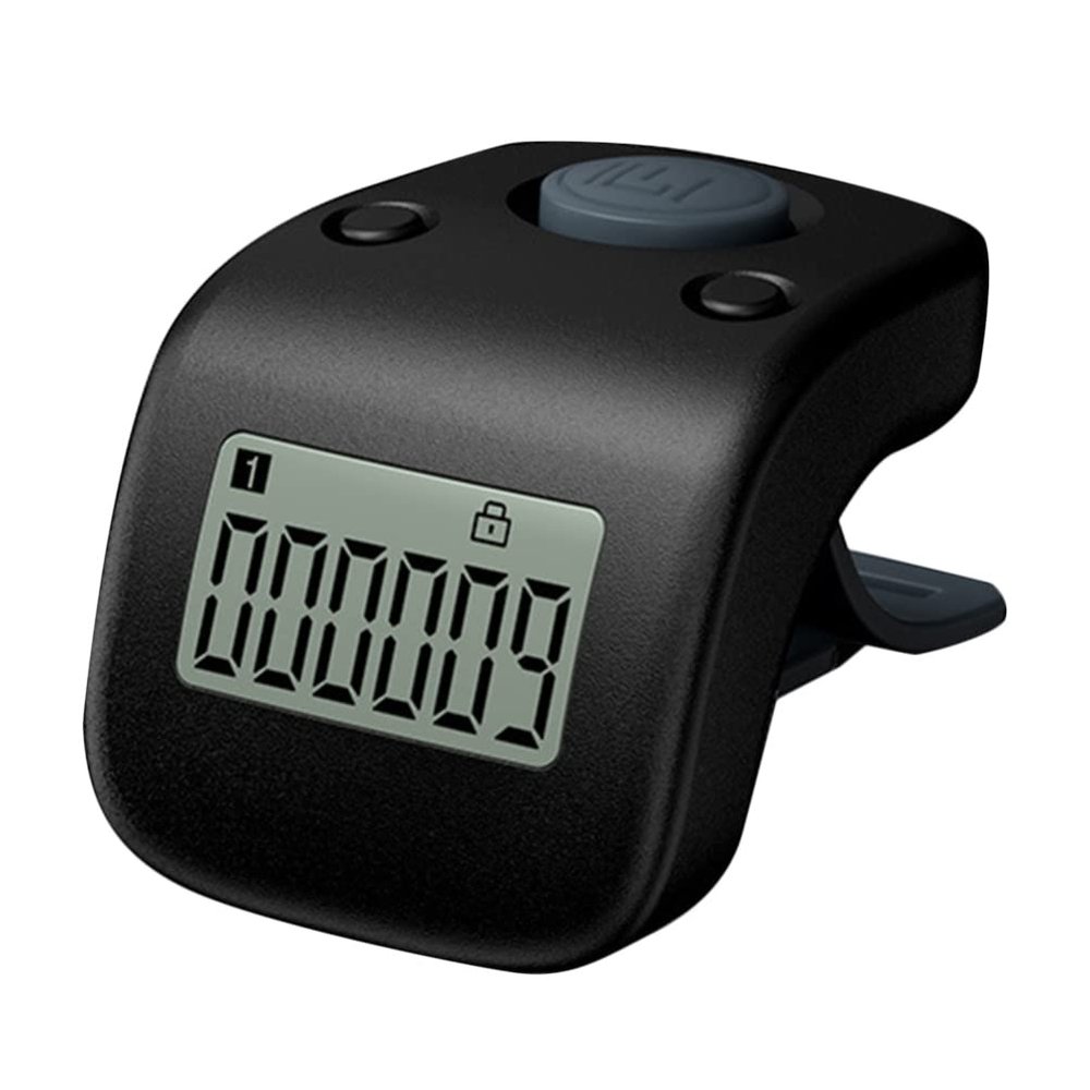 Mini Digital LCD Electronic Finger Ring Hand Tally Counter Rechargable Finger Counter Rechargeable Silent Finger Counter for Prayer Knitting Sports
