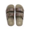 Revs - Lochy - Mens Double Strap Reflexology Massage Sandals, Brown US10 view 4