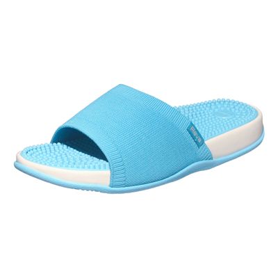 Revs - Maree - Womens Knitted Reflexology Massage Sandals, Blue US9