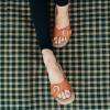 Revs Katrine Premium Reflexology Massage & Acupressure Single Strap Sandals for Ladies, Tan US7 view 2