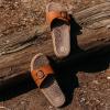 Revs Katrine Premium Reflexology Massage & Acupressure Single Strap Sandals for Ladies, Tan US7 view 3