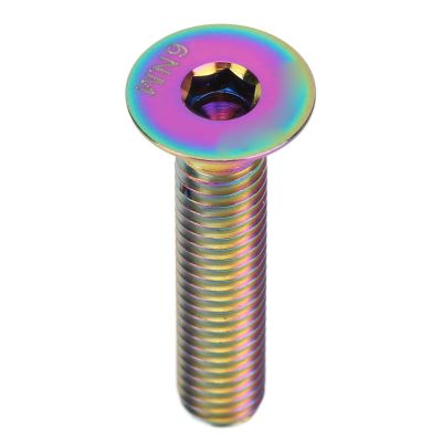 Vbestlife Stem Bolt Screw M6x30mm Alloy Proof Lightweight Compact Headset Bolt Accessory(Colorful)
