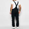 Mens Bib Overalls Denim Romper Relaxed Fit Vintage Ripped Jean Jumpsuits Fashion Big Tall Adjustable Straps Jeans view 2